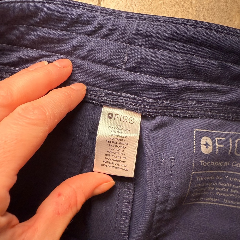 Figs Navy XS regular rise Zamora joggers - Picture 5 of 6